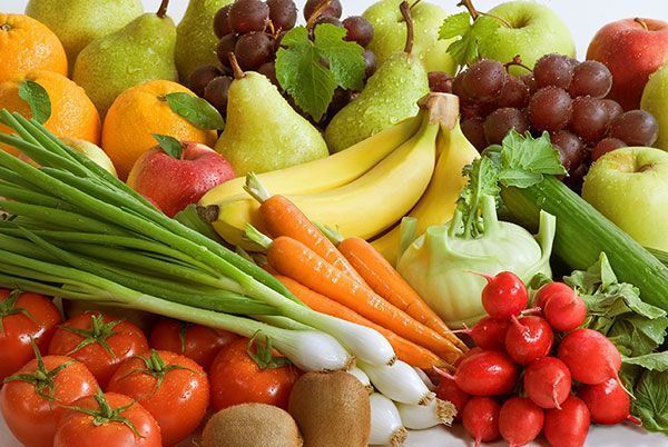 dieta frutas y verduras