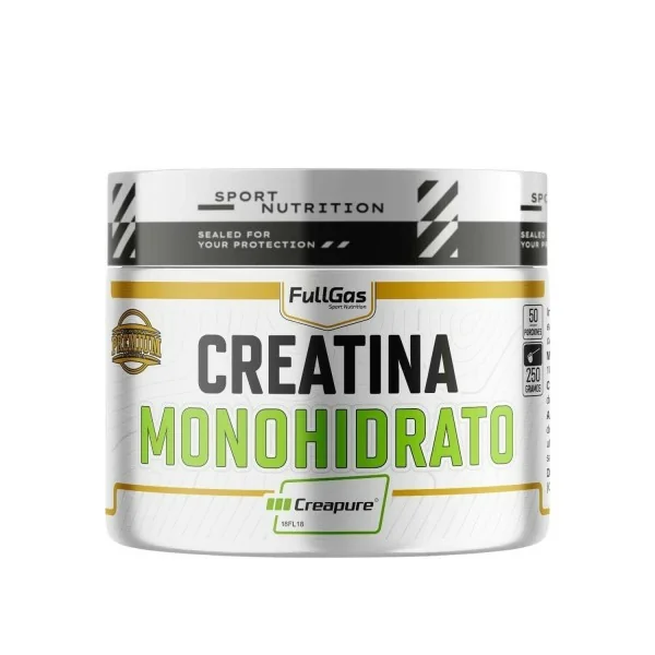 Creapure creatina monohidrato en polvo neutra 250g FullGas-Globalnutrición