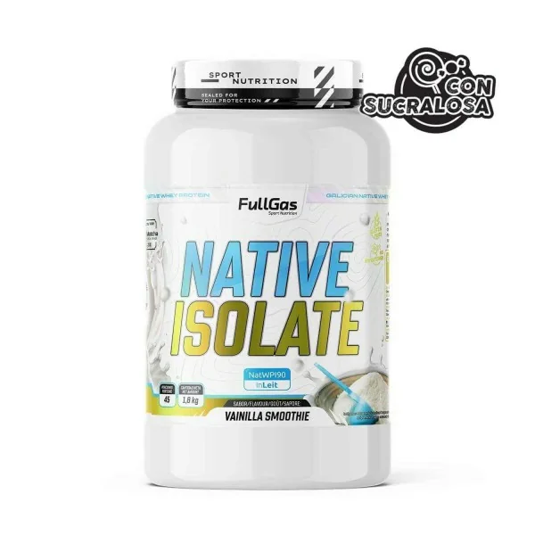 Native evolution isolate con edulcorante vainilla 18kg