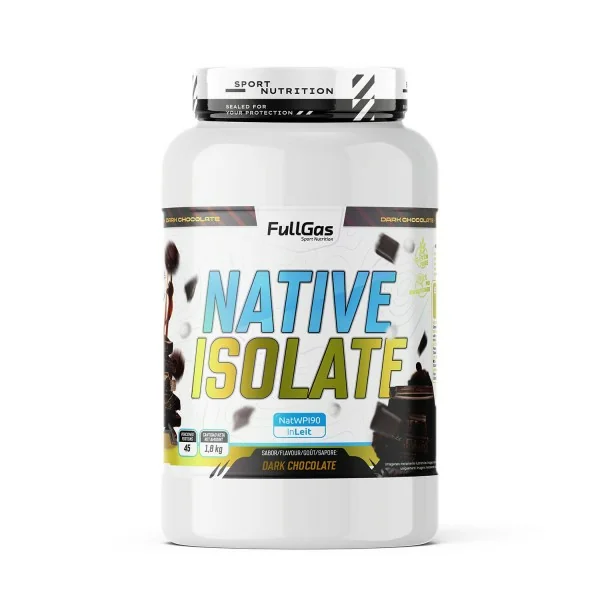 Native isolate whey nativa sin edulcorante chocolate negro 18kg
