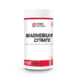 GlobalNutrición Citrato de Magnesio 700 mg – 200 Cápsulas | Alta Absorción