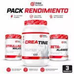 Trío GloblalNutrición Creatina1kg+Citrulina+Beta-Alanina 500g