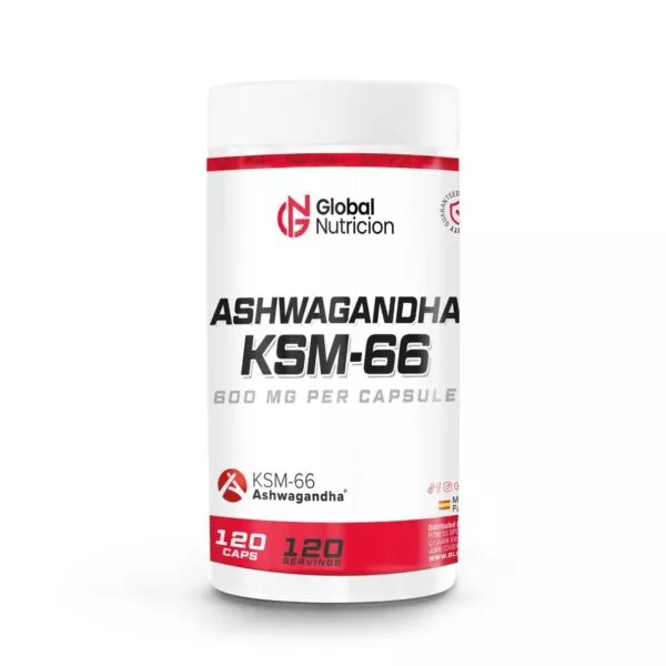 Ashwagandha KSM-66- 120 caps-Globalnutricion