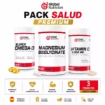 Pack Salud Premium GlobalNutrición | Magnesio Bisglicinato + Vitamina C + Super Omega 3