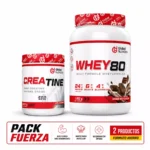 Pack Fuerza Total GlobalNutrición | Whey80 1kg + Creatina Neutra 300g