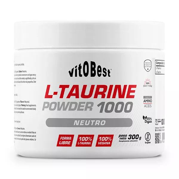 L taurine 1000 polvo-Vitobest-Globalnutricion
