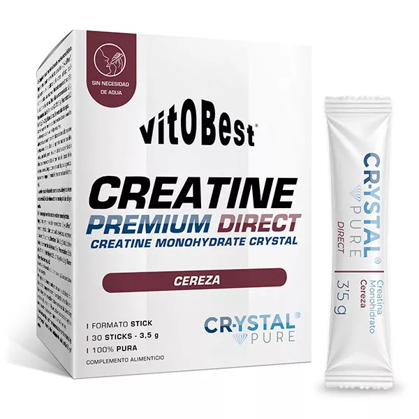 Creatina Premium Sticks Cereza -Vitobest-Globalnutricion